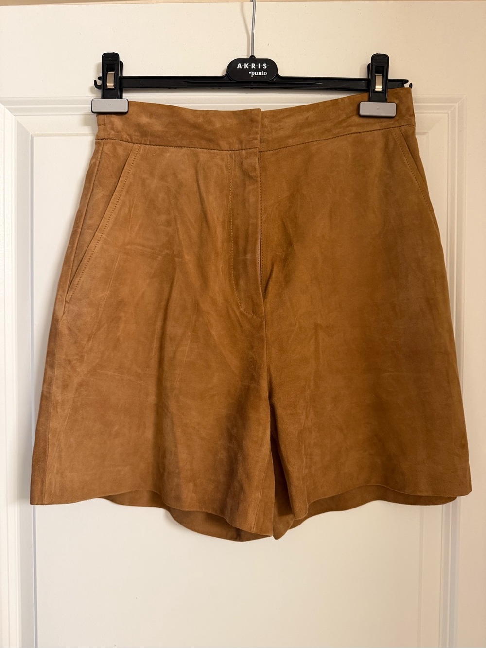 Hugo Boss Women’s Suede Shorts - Tan